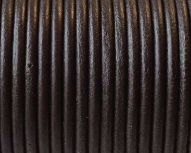 Cuero Redondo 3mm. marron