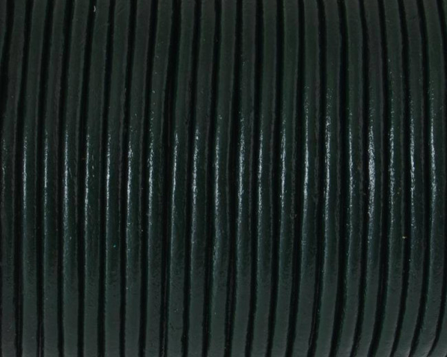 Cuero Redondo 2,5mm. Verde botella