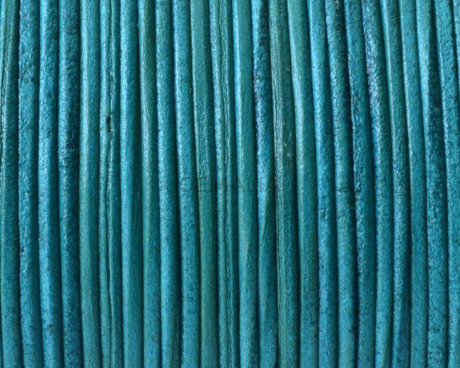 Piel de Canguro. Redondo 1mm. Verde Mar. Calidad Superior