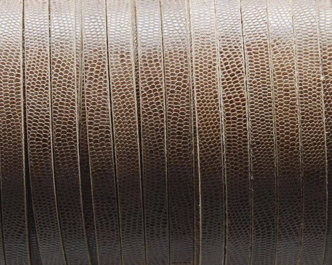 Cuero Plano 6x2mm. Micrograbado.Camel. Calidad Superior