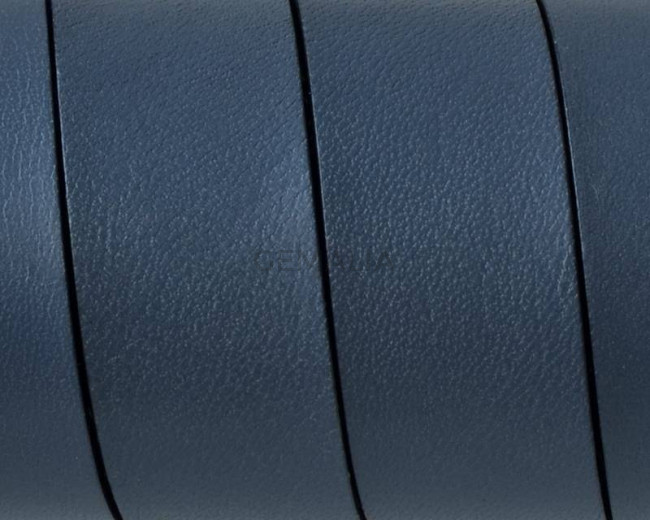 Cuero Plano 20x1,5mm. Gris-Cantos negros. Calidad superior