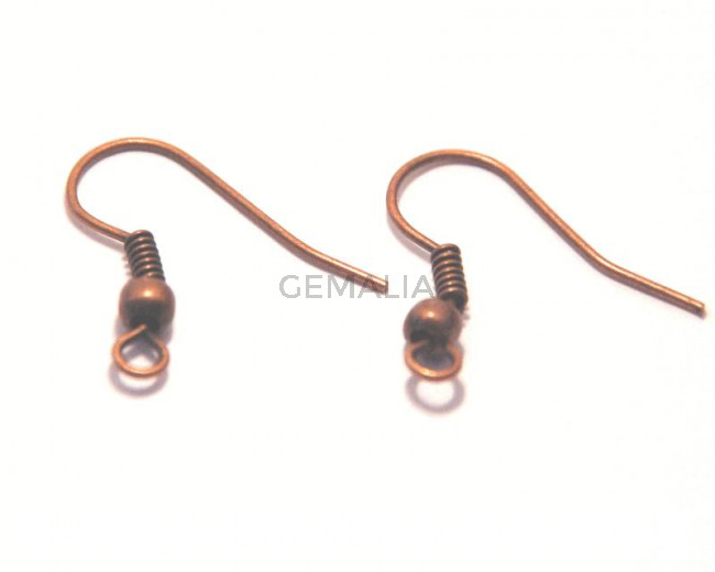 gancho hippie 0,5x17mm. Cobre. 100u. aprox.