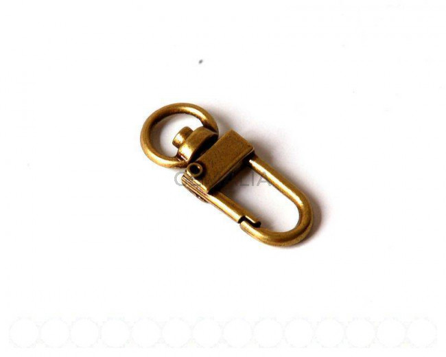 Cierre cadena 33x12mm. Oro viejo