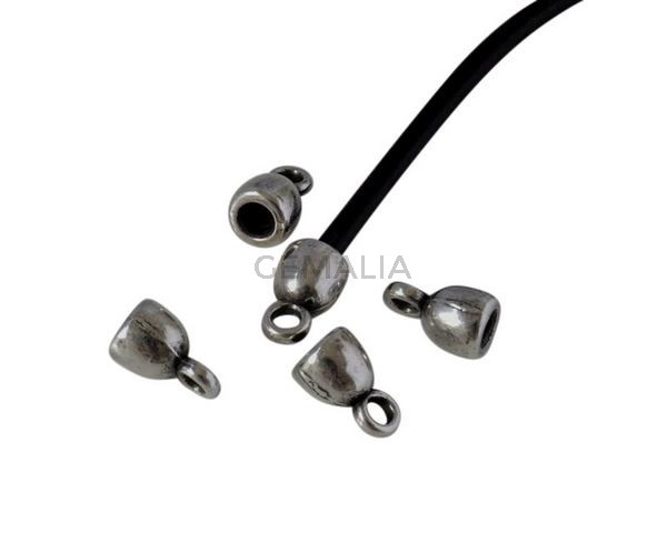 Terminal de Zamak 11x7mm. Plateado. Int.3mm