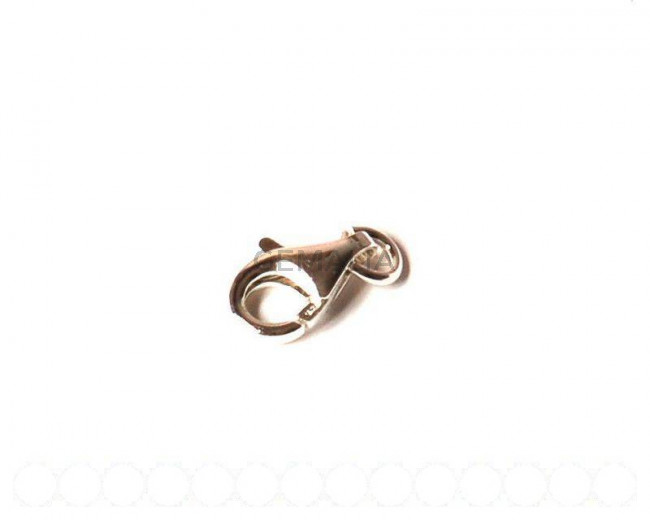 Plata925. Mosqueton pez 11mm. 5 u.