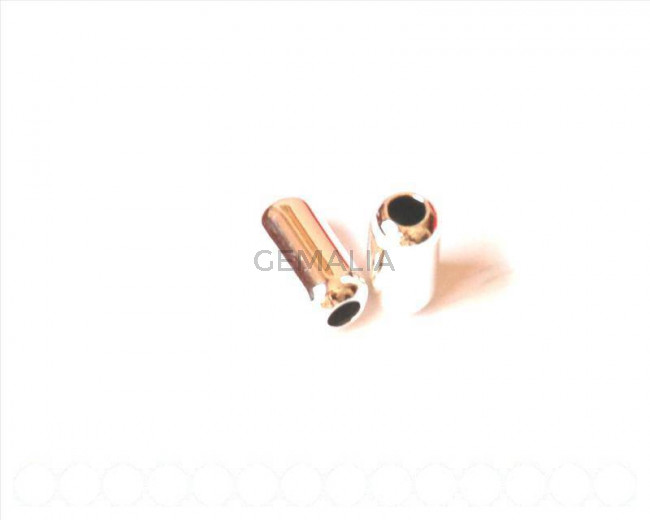 Plata 925. Cilindro 12x6mm. Plateado. Int.3,20mm