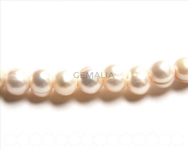 Perlas cultivadas. Round 10-11mm. blanco. Int.2mm aprox.