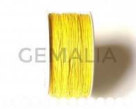 Cordon. Hilo Algodón 1mm. amarillo
