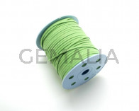 Cordón Antelina. 3mm. Verde manzana.