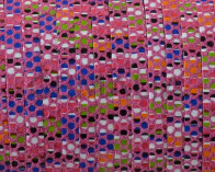 Tira de piel plana. 3x1,5mm. Rosa multicolor. Calidad superior
