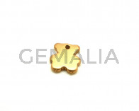 Ceramica. Oso. 27x24mm. Dorado mate. Int.3mm aprox.