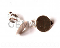 Cierre pendiente base 16mm. Plateado