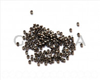 Cuentas metalicas. Chafa 2,5mm. Plata vieja
