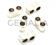 Zamak. Separador.16x8x7mm.Plateado.Int.5mm