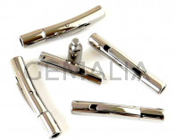 Acero inoxidable 304. Cierre tubo. 26x4mm. Plateado. Int.2mm