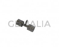 Colgante pesa de Acero inoxidable 304. 35x14mm. Plateado. Int.4,5x9mm