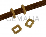 Barra de Zamak 5,3x4,2mm. Dorado. Int.3x2mm