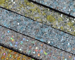 Tira fantasia sintetica. Plano 10x2mm. MIX. Calidad superior