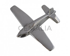 Acero inoxidable 316L. Colgante avion. 48x41x9mm. Plateado. Int.3,5x4,5mm