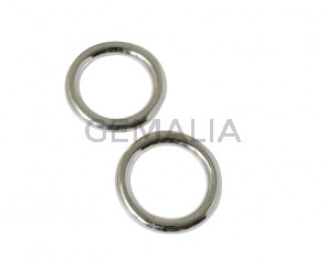 Arandela de Zamak 35x35x5mm. Plateado.