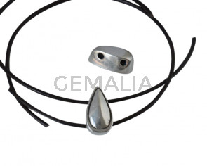 Conector de Zamak 21x12x11mm. Plateado.Int.2mm
