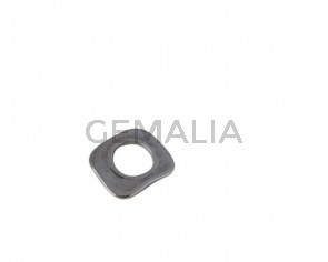 Zamak. Arandela cuadrada irregular 29x25mm. Plateado.