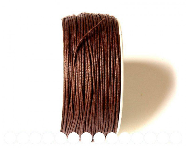 Cotton cord. 1mm. Brown