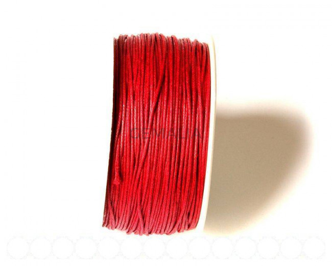 Cotton cord. 1mm. Maroon