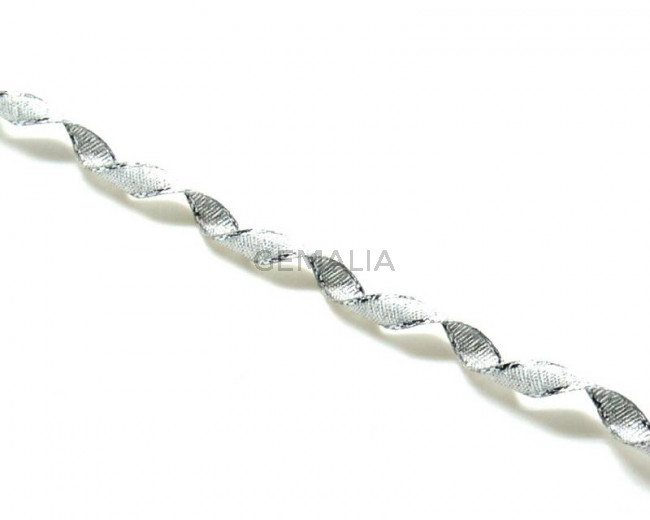 Ribbon. 7mm. Metal silver. Best Quality.