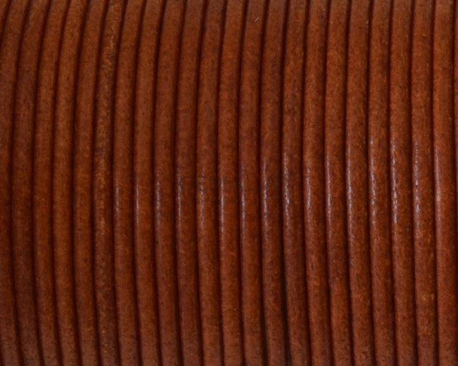 Round leather Cord. 2mm. Hazelnut. Best Quality.
