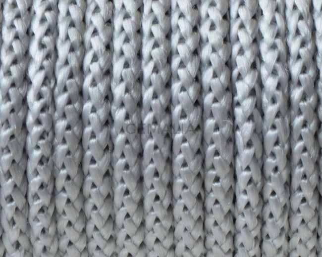 Cord. Polipropylene. Braided. Round. 4.5mm. Light grey. Best Quality.