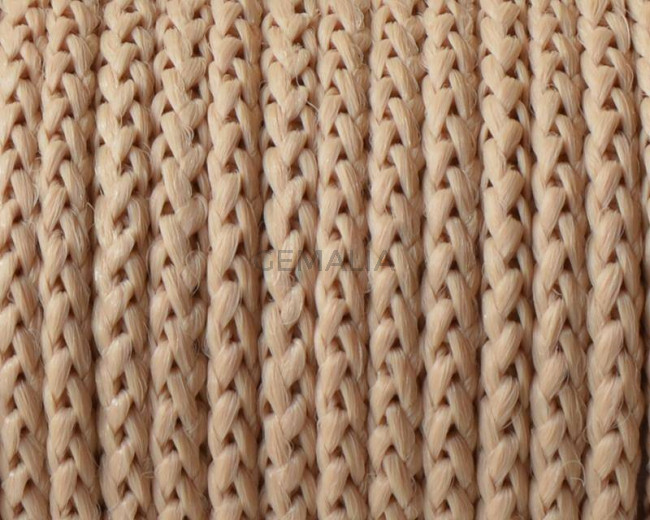 Cord. Polipropylene. Braided. Round. 4.5mm. Light brown. Best Quality.