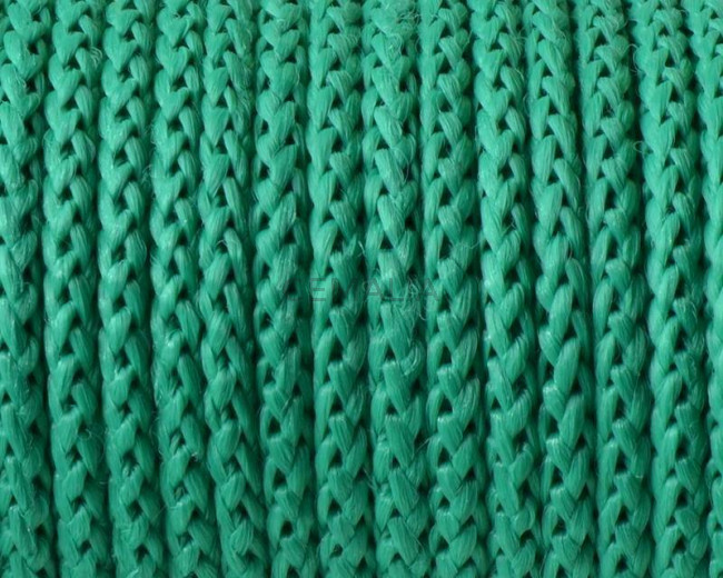 Cord. Polipropylene. Braided. Round. 4.5mm. Green. Best Quality.
