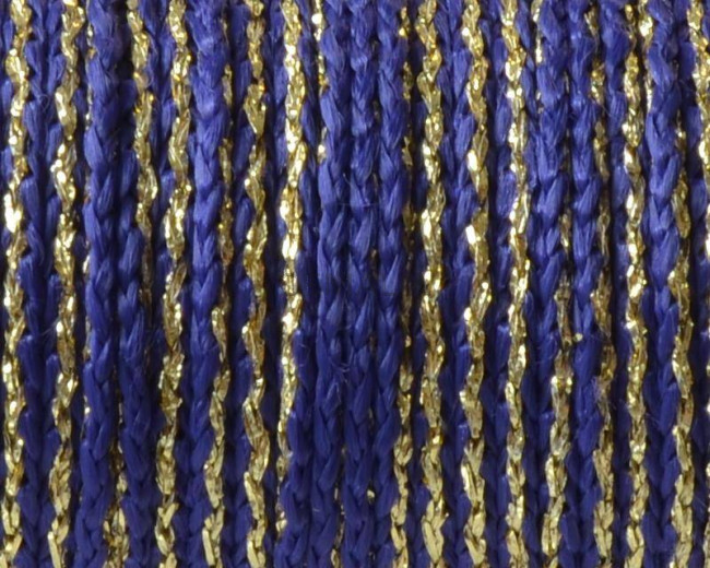 Cord. Polipropylene. Braided. 3.8mm. Blue-gold. Best Quality.