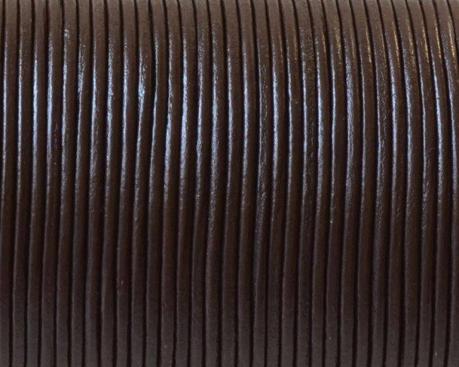 Round Leather Cord. 1.5mm. Brown. Best Quality.