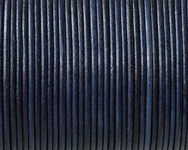Kangaroo leather cord 1.6mm round. Navy Blue. Best Quality