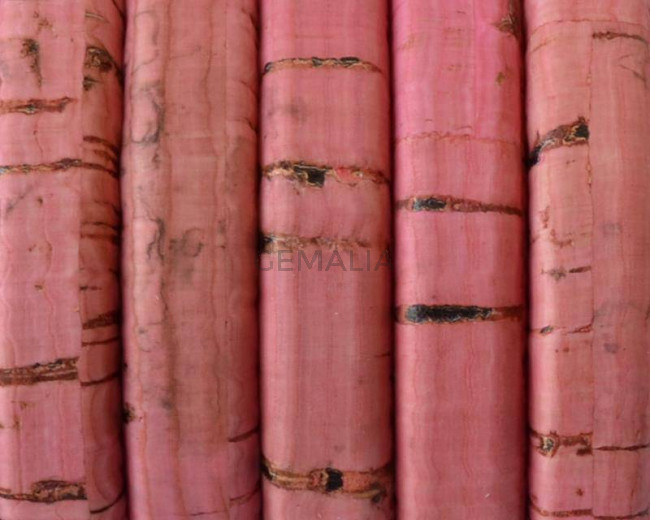 REGALIZ Cork cord. Oval 10x6mm. Pink-t. Best Quality.