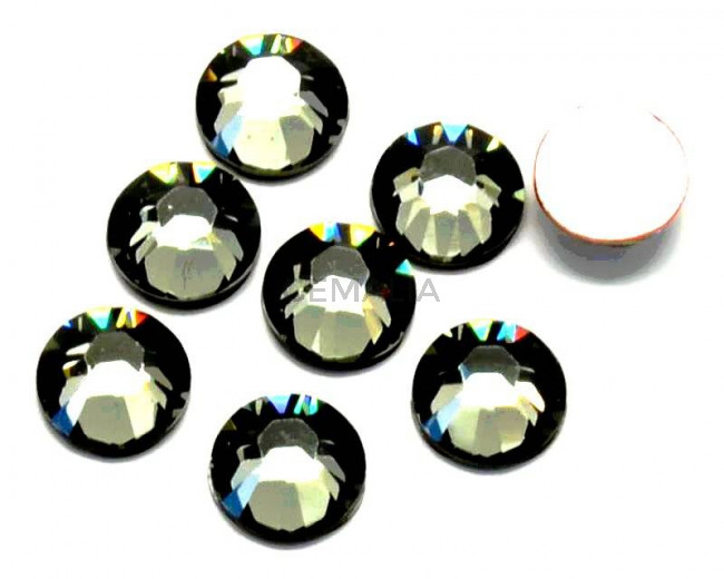 Swarovski. 2028. Hot-fix. 7,07-7,27mm. SS34. Black Diamond.