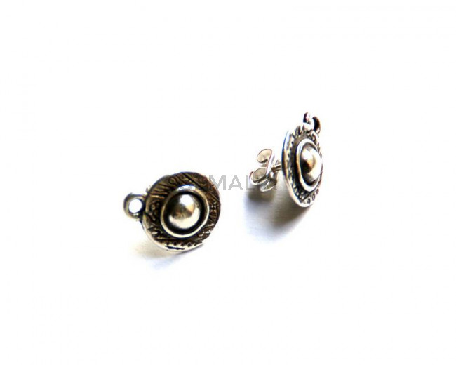 Zamak. Clasp. 12mm. Silver color. Inn. 2mm.