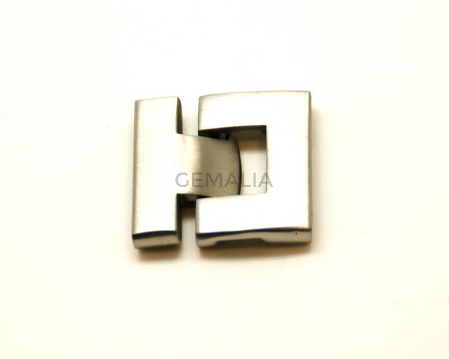 Stainless Steel. Clasp. 23x37x6mm. Inn.33.5x3.5mm.approx.