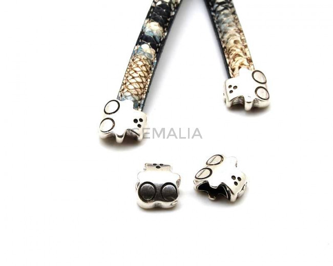 Zamak. Ball Ending. Bear. 18x13x7mm.  S.color. Inn.10x6.