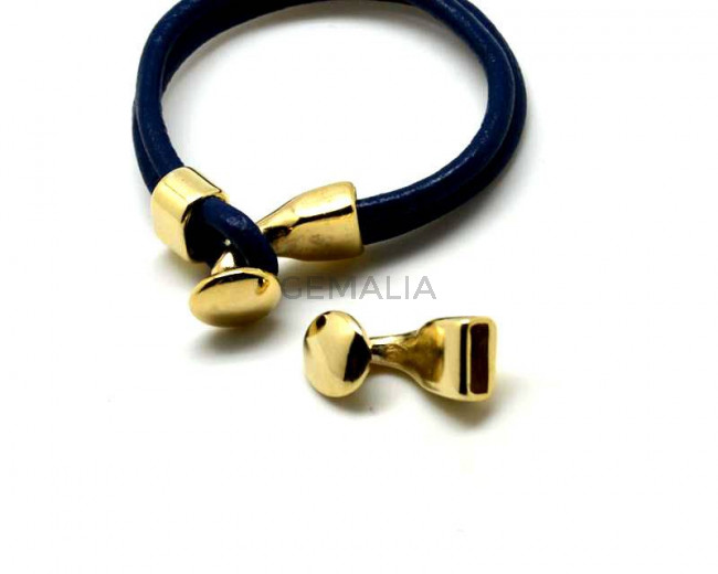Zamak. Clasp. Button. 13mm. Gold color. Inn.10x3mm.