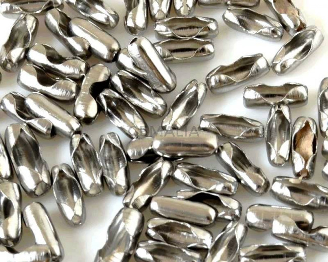 Stainless steel. 304. Connector. For 2mm. Silver.