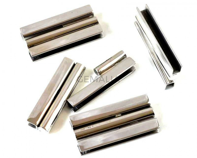 Stainless steel. 304. Magnetic clasp.Flat.40x19x6mm.Silver.Inn.39x4mm