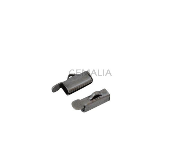 Brass ending for ball chain 9.5x3mm. Silver