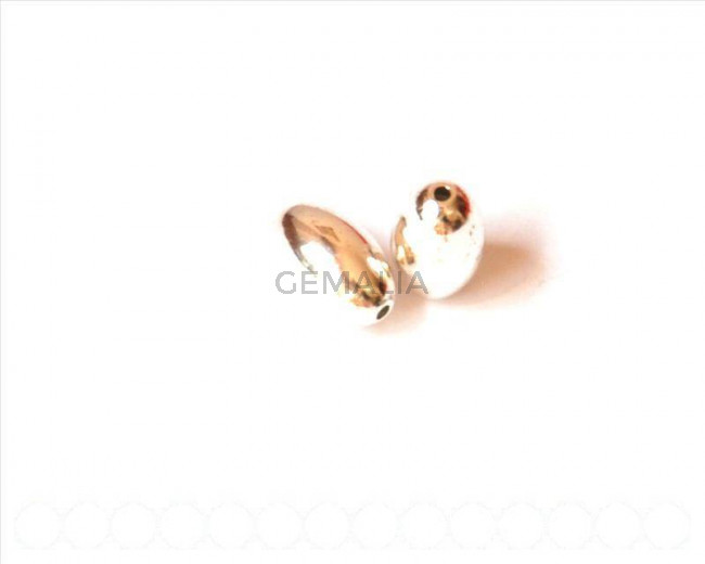 925 SILVER. Oval, 13x8mm. - hole 1.6mm.