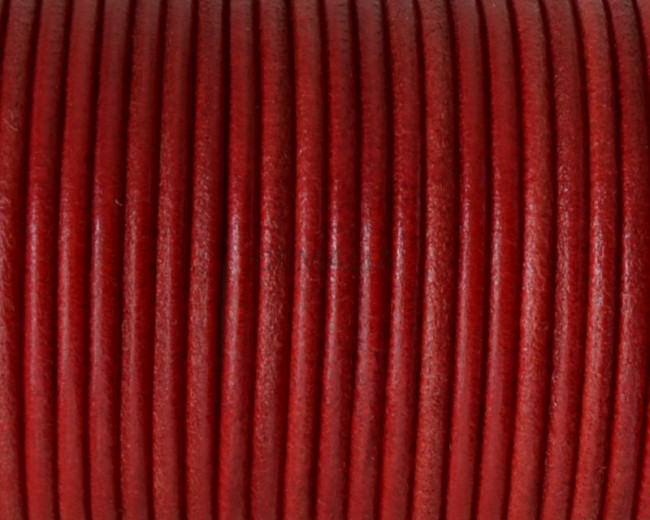 Round Leather cord 2.5mm. Red. Best Quality.