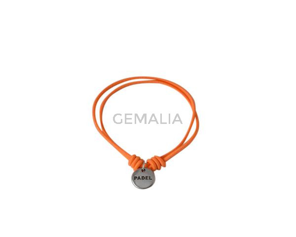 Paddle bracelet elastic and adjustable. Fluor Orange. Best Quality