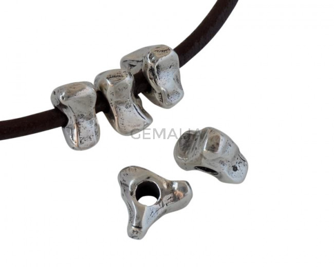 Zamak rondell bead 11x11mm - Inn.3mm