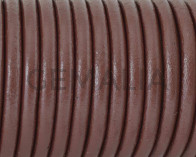 Round Leather cord. 4.5mm. Dark brown. BEST QUAL.